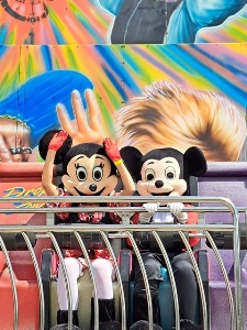 Mickey and Minnie on ride